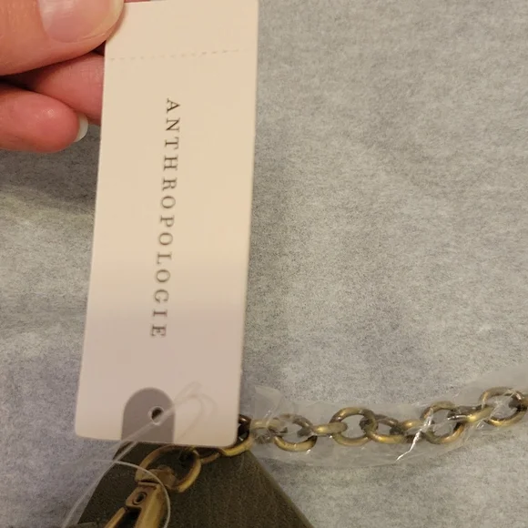 Anthropologie Olive Green Clutch with Bow Detail - Picture 7 of 15